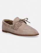 Calvin Klein mocasini pentru femei din piele întoarsă ESS BOATSHOE SUEDE