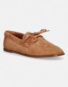 Calvin Klein mocasini pentru femei din piele întoarsă ESS BOATSHOE SUEDE