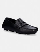 Calvin Klein mocasini pentru femei din piele SQUARE DRIVER LTH
