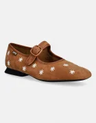 Camper balerini din piele întoarsă Casi Myra
