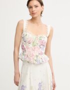 Charo Ruiz Ibiza top pentru femei cu bumbac Floret
