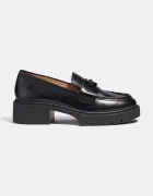 Coach loafers slip-on pentru femei din piele Leah Loafer