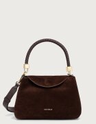COCCINELLE geantă crossbody pentru femei din piele întoarsă