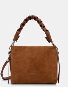 COCCINELLE geantă crossbody pentru femei din piele întoarsă