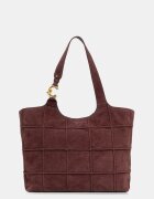 COCCINELLE geantă shopper pentru femei din piele întoarsă