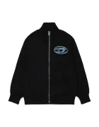 Diesel hanorac cu fermoar pentru copii din bumbac SVELLYZIP OVER SWEAT-SHIRT