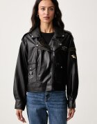 DKNY geacă de biker pentru femei din imitație de piele