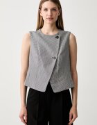 DKNY vestă cu două rânduri de nasturi pentru femei