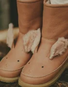 Donsje ghete de iarna pentru copii din piele Wadudu Exclusive Boots Fluffy Bunny