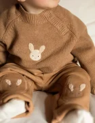 Donsje pulover pentru copii din lână merino Sibbe Merino Wool Sweater Fluffy Bunny