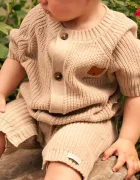 Donsje salopete pentru bebeluși cu lână Dantje Jumpsuit Bear
