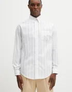 Drôle de Monsieur cămașă din bumbac Chemise Rayée Monogramme