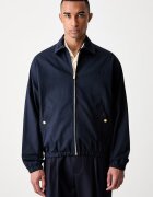 Drôle de Monsieur geacă de tranziție pentru bărbați din bumbac cu elastan Le Blouson DrUle