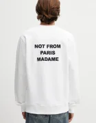 Drôle de Monsieur hanorac de bumbac Le Sweatshirt Slogan