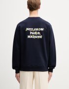 Drôle de Monsieur hanorac pentru bărbați din bumbac Vine Embroidered Slogan