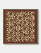 Drôle de Monsieur neckerchief pentru bărbați de mătase Chain Link Monogram