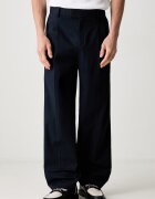 Drôle de Monsieur pantaloni de costum pentru bărbați cu bumbac Golfer