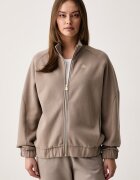 EA7 Emporio Armani hanorac cu fermoar pentru femei cu bumbac
