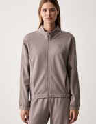 EA7 Emporio Armani hanorac cu fermoar și glugă pentru femei