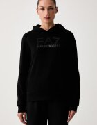 EA7 Emporio Armani hanorac cu glugă pentru femei cu bumbac