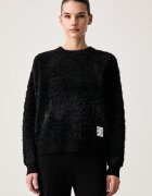EA7 Emporio Armani pulover loungewear pentru femei cu amestec de lână