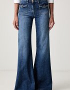 Elisabetta Franchi blugi wide leg pentru femei