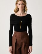 Elisabetta Franchi body pentru femei cu vâscoză