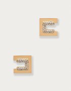Elisabetta Franchi cercei pentru femei din metal cu zirconiu cubic
