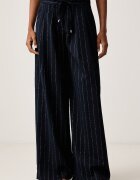 ERMANNO Firenze pantaloni palazzo pentru femei cu vâscoză