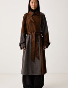 Essentiel Antwerp trenci pentru femei cu amestec de lână Kagu