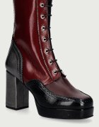 Fly London botine cu toc pentru femei din piele ELUN563FLY