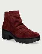 Fly London botine cu toc pentru femei din piele întoarsă TULP592FLY