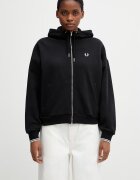 Fred Perry hanorac cu fermoar pentru femei din bumbac