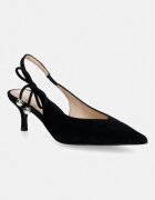 Furla pantofi cu toc stiletto din piele întoarsă Poppy
