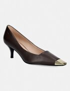 Furla pantofi cu toc stiletto din piele Metal Decollete