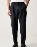 G-STAR pantaloni pentru bărbați din bumbac Pleated Chino Relaxed Tapered