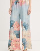 Gaudi pantaloni straight pentru femei din in