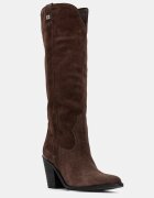 GUESS cizme cowboy pentru femei din piele întoarsă SASHAN2