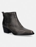 GUESS cizme cu toc jos pentru femei din piele WYNIE