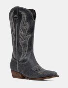 GUESS cizme de cowboy pentru femei din piele LARGEN