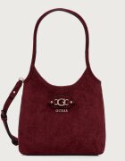 GUESS geantă crossbody pentru femei cu imitație de piele întoarsă SAMANTHA