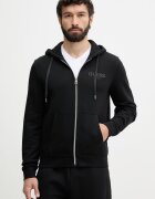 GUESS hanorac cu fermoar și glugă pentru bărbați cu bumbac