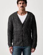 GUESS JEANS cardigan pentru bărbați cu lână
