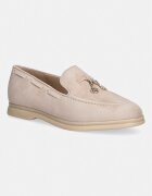 GUESS loafers slip-on pentru femei din piele întoarsă ARYANAI