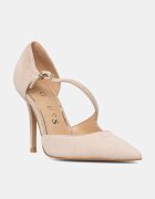GUESS pantofi cu toc stiletto din piele întoarsă NAPIPER