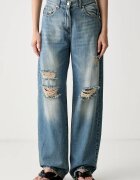 Haveone blugi relaxed fit pentru femei