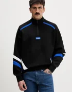 HUGO Blue bluză Naloneck