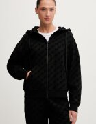 Hugo hanorac de loungewear pentru femei cu bumbac FLOKKY_JACKET