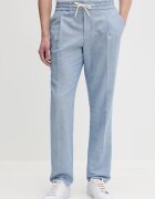 Hugo pantaloni slim fit pentru bărbați cu amestec de in Getlin251F3