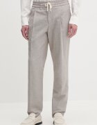 Hugo pantaloni slim fit pentru bărbați cu amestec de in Getlin251F3